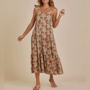 Rylee + Cru Harbor Dress- Safari Floral